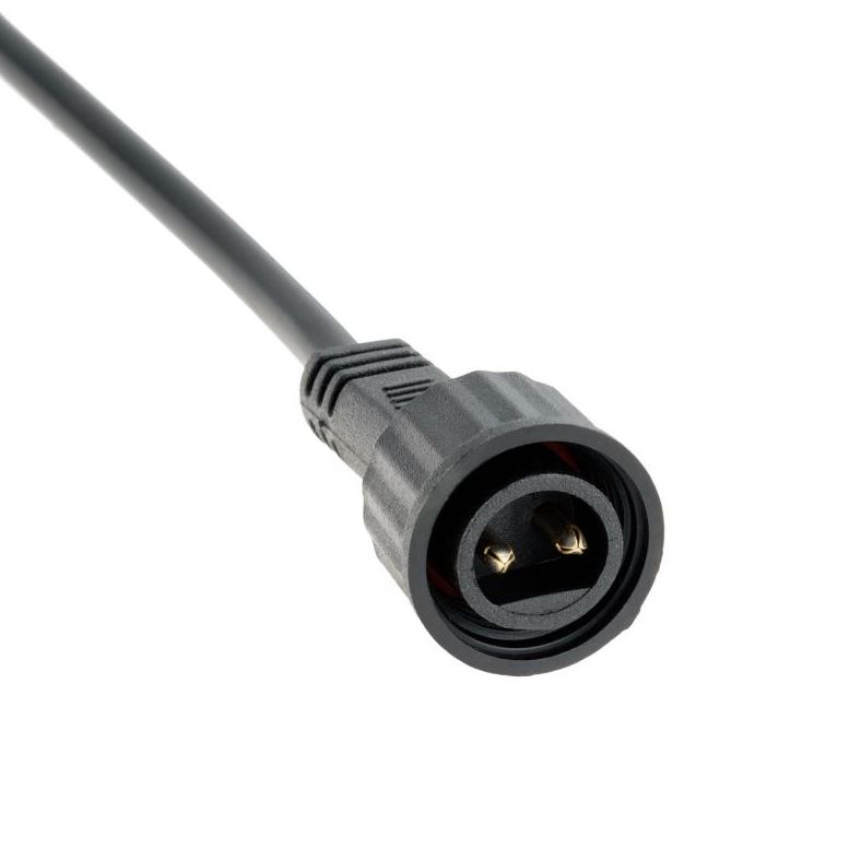 Catena di lampadine, 5 metri cavo nero con portalampada E27 Prolungabile lampadine non incluse - immagine 6
