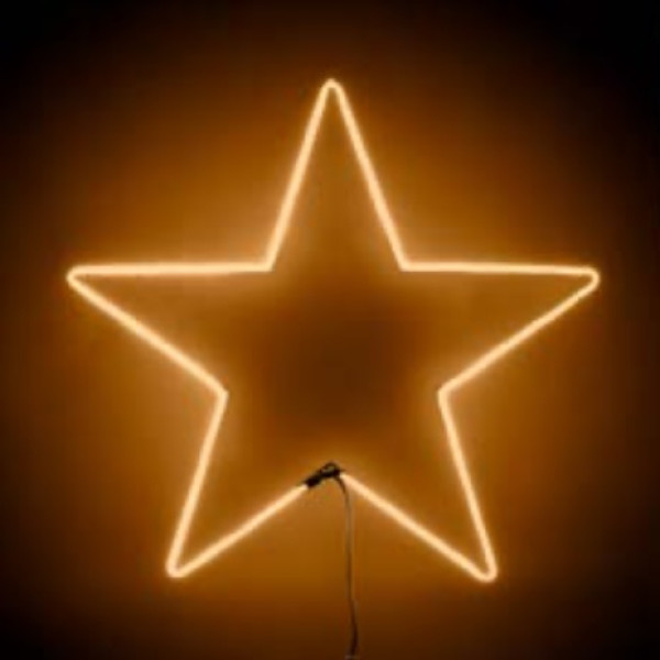 Stella Led Neon Bifacciale, Bianco Caldo, L. 100 x H. 100 cm - immagine 2